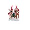 KSA Set of 12 Red Nose Reindeer and Clarice Family Christmas Ornaments 3.5"